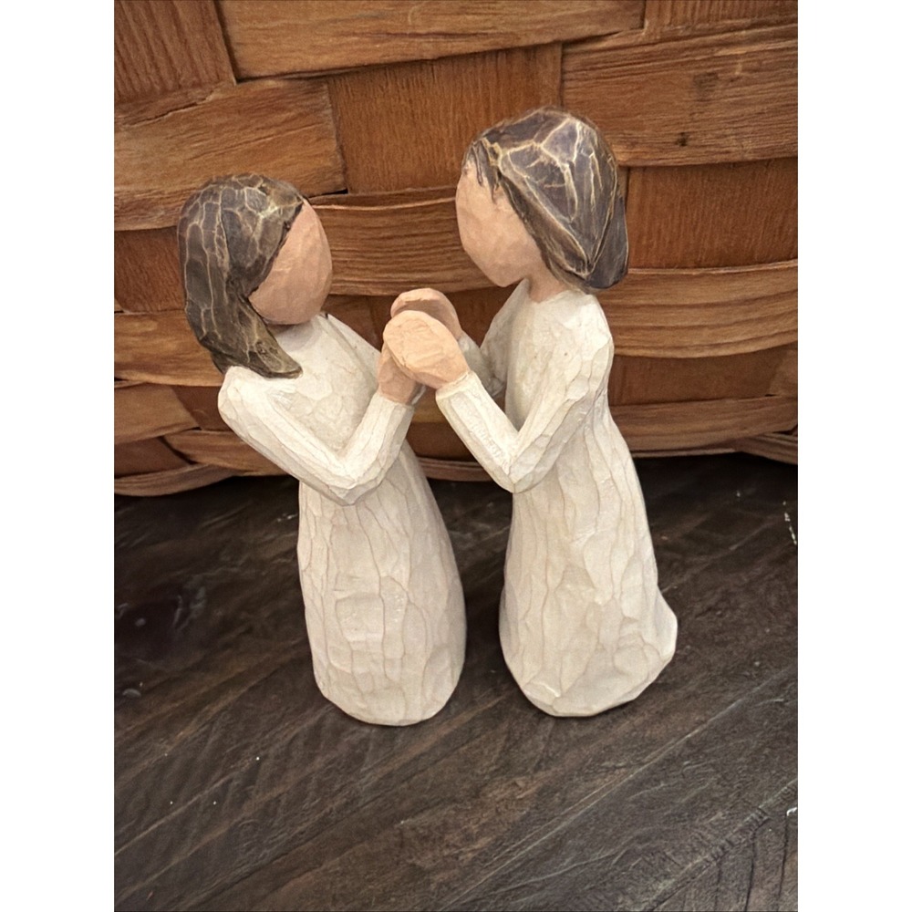 Vintage Willow Tree "Sisters by Heart" Pair of Figurines (no box, 2000)